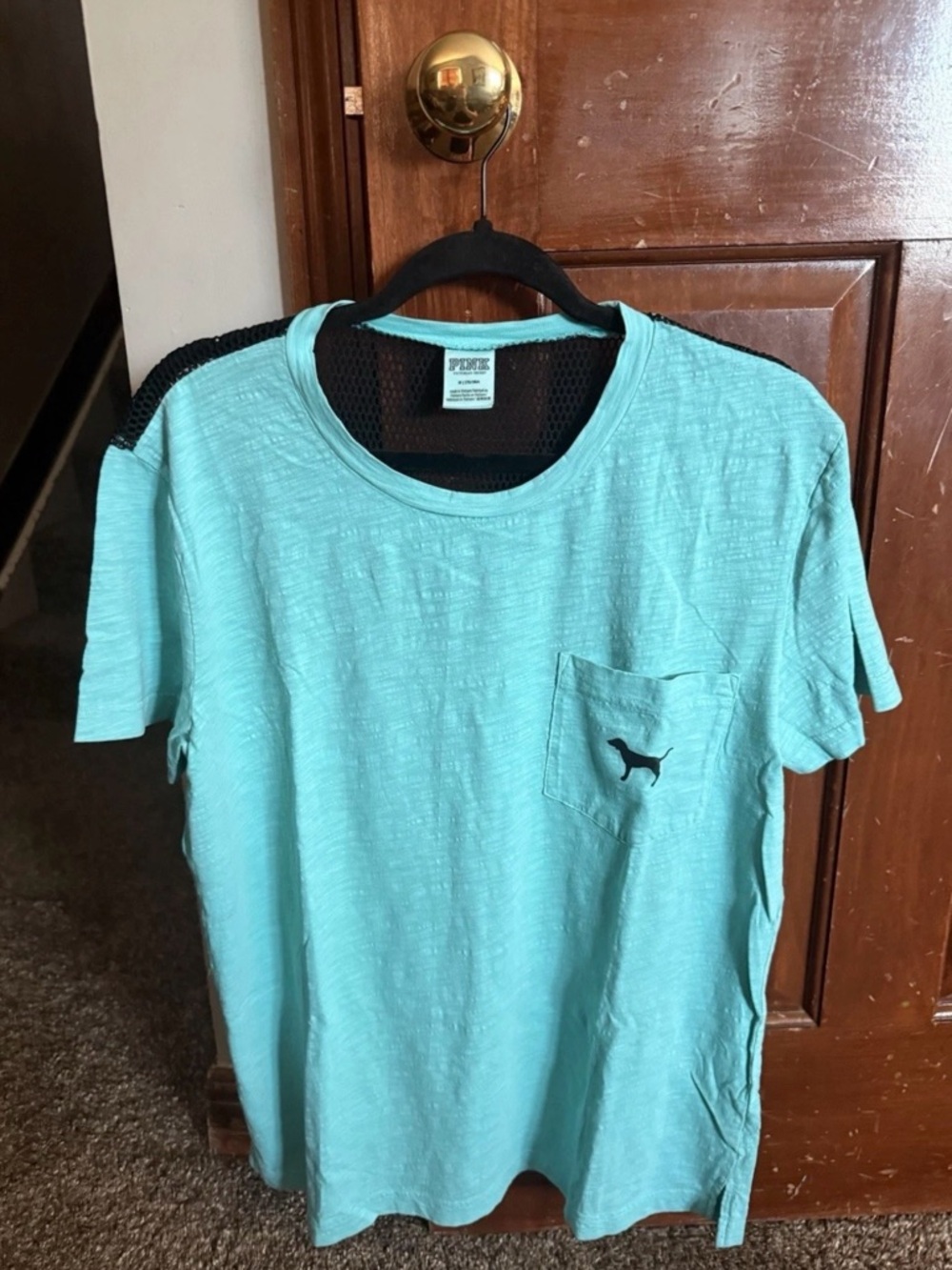 PINK Victoria’s Secret Campus T Shirt Short Sleeve Mesh Back